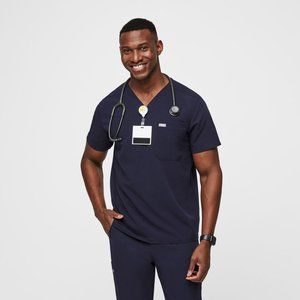 Figs COMPLETE SET Medium Navy Leon Top & Large Tansen Jogger Scrubs